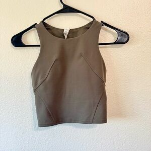 Lululemon Invigorate Training Tank Top Cropped Tank • Green Women’s 0